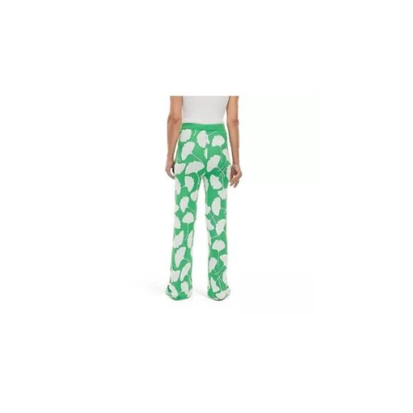 DVF Ginkgo Green Knit Sweater Pants NWT Wide Leg Diane Von Furstenberg XXS - Picture 3 of 6